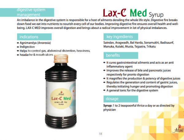 Lax-C Syrup | Constipation, Gas & Bloating Liquid