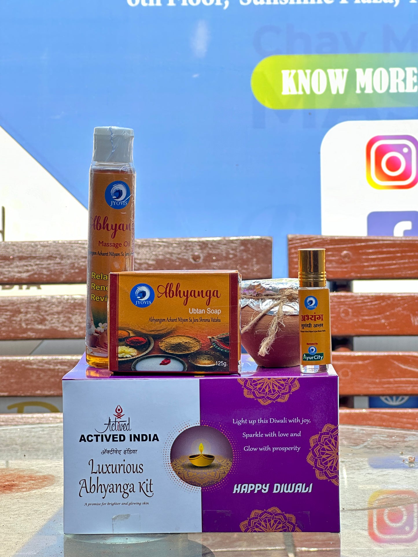 Jyovis Ubtan Special Diwali Kit | Ubtan Soap | Ubtan Powder | Diwali Aktar | Abhyang Oil