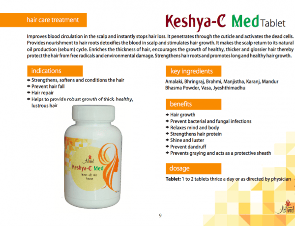 Keshya C Tablet | Strong Hair Internally With Ayurveda
